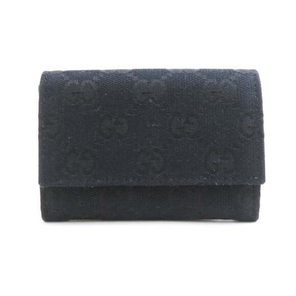 GUCCI Wallet/Coin Case GG Canvas Black Men's Women's 120964 h31249a